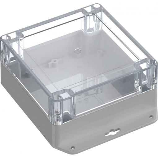 TRU COMPONENTS 6U07121206737 TC-13865316 Průmyslová skříň 151.4 x 121.4 x 60 ABS-PC světle šedá, transparentní 1 ks