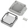 TRU COMPONENTS 6U07111106639 TC-13865292 Průmyslová skříň 136.5 x 106.5 x 60.1 polykarbonát světle šedá, transparentní 1 ks