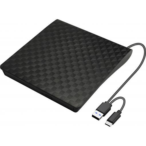 Xlyne externí Blu-ray vypalovačka USB-A, USB-C®, USB 2.0 černá