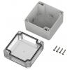TRU COMPONENTS 6U07090908139 TC-13865092 Průmyslová skříň 90 x 90 x 75 polykarbonát světle šedá, transparentní 1 ks