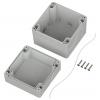 TRU COMPONENTS 6U07111109017 TC-13865096 Průmyslová skříň 105 x 105 x 89.7 ABS světle šedá 1 ks