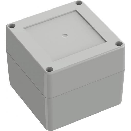 TRU COMPONENTS 6U07090908017 TC-13865080 Průmyslová skříň 90 x 90 x 75 ABS světle šedá 1 ks