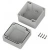 TRU COMPONENTS 6U07090908119 TC-13865088 Průmyslová skříň 90 x 90 x 75 polykarbonát světle šedá 1 ks
