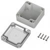 TRU COMPONENTS 6U07080804139 TC-13865060 Průmyslová skříň 75 x 75 x 45 polykarbonát světle šedá, transparentní 1 ks