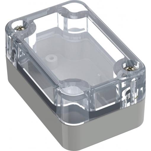 TRU COMPONENTS 6U07060403139 TC-13865044 Průmyslová skříň 60 x 40 x 30 polykarbonát transparentní, světle šedá 1 ks