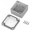 TRU COMPONENTS 6U07090906139 TC-13865076 Průmyslová skříň 90 x 90 x 60 polykarbonát světle šedá, transparentní 1 ks