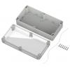 TRU COMPONENTS 6U07241208437 TC-13865180 Průmyslová skříň 240.2 x 120.1 x 75.1 ABS-PC světle šedá, transparentní 1 ks