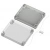 TRU COMPONENTS 6U07241906437 TC-13865188 Průmyslová skříň 240 x 191.3 x 61.7 ABS-PC světle šedá, transparentní 1 ks