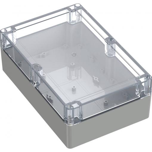 TRU COMPONENTS 6U07211408139 TC-13865172 Průmyslová skříň 209.7 x 139.8 x 75 polykarbonát světle šedá, transparentní 1 ks