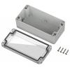 TRU COMPONENTS 6U07160806139 TC-13865140 Průmyslová skříň 160 x 80 x 60 polykarbonát světle šedá, transparentní 1 ks