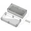 TRU COMPONENTS 6U07201008437 TC-13865148 Průmyslová skříň 200 x 100 x 75 ABS, polykarbonát světle šedá, transparentní 1 ks