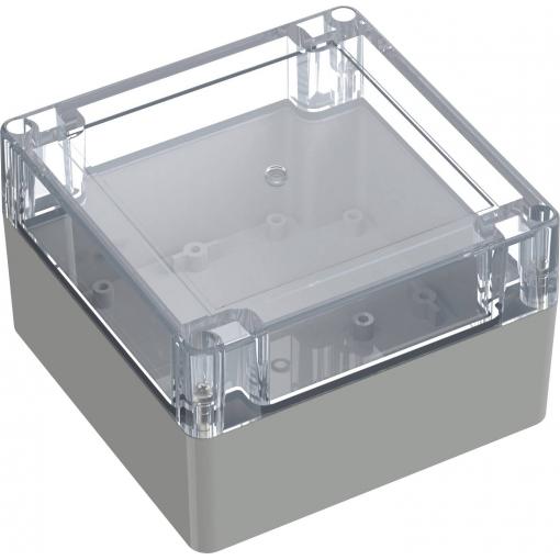 TRU COMPONENTS 6U07121208139 TC-13865124 Průmyslová skříň 119.9 x 119.9 x 75 polykarbonát světle šedá, transparentní 1 ks