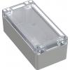 TRU COMPONENTS 6U07160806437 TC-13865132 Průmyslová skříň 160 x 80 x 60 ABS-PC světle šedá, transparentní 1 ks