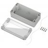 TRU COMPONENTS 6U07160806437 TC-13865132 Průmyslová skříň 160 x 80 x 60 ABS-PC světle šedá, transparentní 1 ks