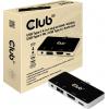 club3D CSV-1591 HDMI / USB-C® / USB 2.0 / jack adaptér [1x USB-C® zástrčka - 4x HDMI zásuvka, USB-C® zásuvka (nabíjení), USB 2.0 zásuvka A, 3.5 mm zásuvka]