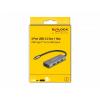Delock 63173 USB Hub 4 porty USB-A USB 3.2 Gen1 5 GBit/s s konektorem USB C černá 63173