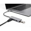 Delock 63173 USB Hub 4 porty USB-A USB 3.2 Gen1 5 GBit/s s konektorem USB C černá 63173