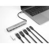 Delock 64232 USB Hub 4 + 2 porty USB-A, USB-C® USB 3.2 Gen2 10 GBit/s s konektorem USB C šedá 64232