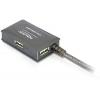 Delock 82748 USB Hub 4 porty USB-A, DC zásuvka 3,5 mm USB 2.0 480 MBit/s šedá 82748