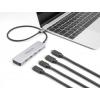 Delock 64231 USB Hub 4 porty USB-C® USB 3.2 Gen2 10 GBit/s s konektorem USB C šedá 64231