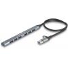 Delock 64273 USB Hub 7 portů USB-A USB 3.2 Gen1 5 GBit/s s konektorem USB C šedá 64273