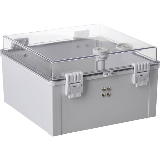 TRU COMPONENTS TC-PSC-30x30x18 skříňový rozvaděč 300 x 300 x 180 ABS, polykarbonát světle šedá 1 ks