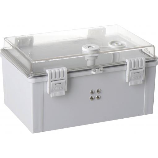 TRU COMPONENTS TC-PSC-20x30x16 skříňový rozvaděč 200 x 300 x 160 ABS, polykarbonát světle šedá 1 ks