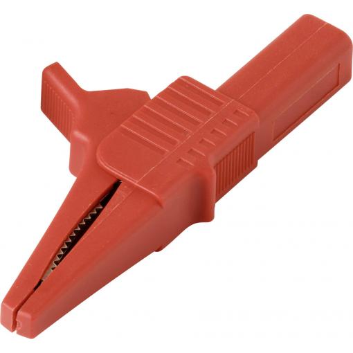 VOLTCRAFT MSK-125 krokosvorka krátká CAT II 300 V 10 A červená