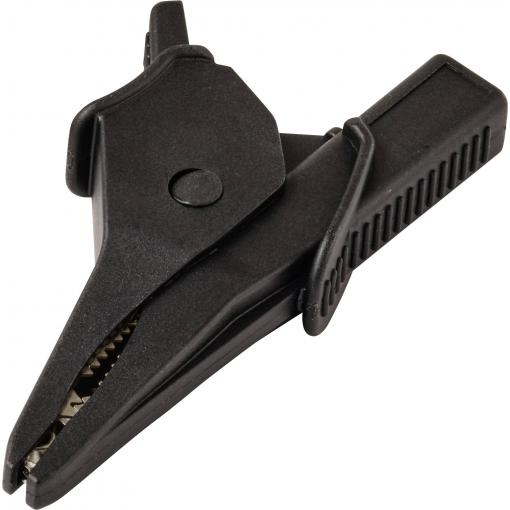 VOLTCRAFT MSK-135 krokosvorka zkosená CAT IV 600 V, CAT III 1000 V 10 A. černá