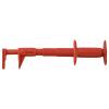 VOLTCRAFT MSK-140 Rot bezpečnostní měřicí svorka pro přípojnicekonektor 4 mm;CAT III 1000 V 10 A červená