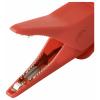 VOLTCRAFT MSK-135 krokosvorka zakřivená CAT IV 600 V, CAT III 1000 V 10 A červená