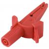 VOLTCRAFT MSK-130 krokosvorka rovná CAT IV 600 V, CAT III 1000 V 10 A červená