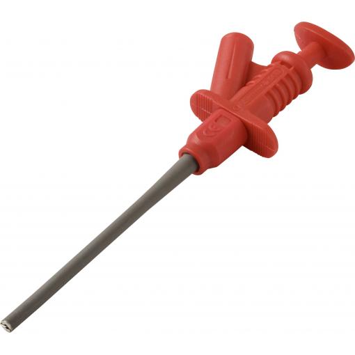 VOLTCRAFT MSK-122 rot bezpečnostní měřicí svorka, konektor 4 mm, CAT II 1000 V, červená