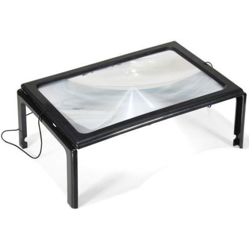 Čtecí lupa A4 v rámečku s LED světlem 2121