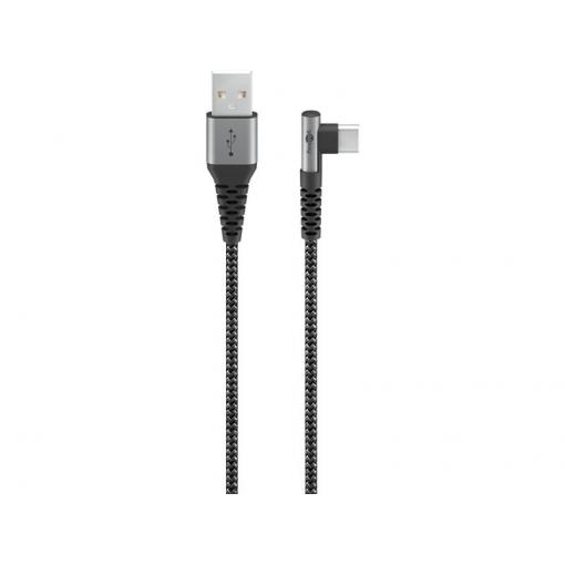 Kabel GOOBAY 64655 USB/USB-C 0,5m Space Grey/Silver