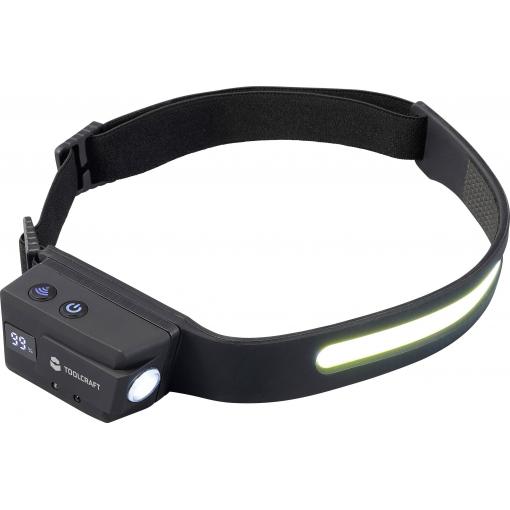 TOOLCRAFT COB LED čelovka, akumulátory Li-Ion, 320 lm, 8 h, TO-10211664