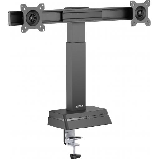 SpeaKa Professional držák monitoru SP-EMS-100 2 Displej: (s) 43,2 cm (17) - 68,6 cm (27) s pohonem, nastavitelná výška, Formát na výšku, Formát na šířku