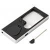TOOLCRAFT TO-10283190 ruční lupa s LED osvětlením , zvětšení: 3 x, 10 x, Velikost objektivu: (Ø) 15 mm, černá