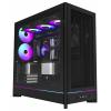 MONTECH MONTECH - HS01 schwarz Tempered Glass - Midi/Minitower midi tower pouzdro, herní pouzdro, PC skříň černá
