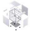 Jonsbo C6 mini tower pouzdro, PC skříň, herní pouzdro bílá