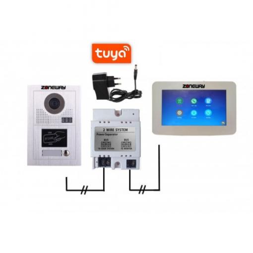 Set WIFI P2P TUYA videozvonku | ZONEWAY ZW-777 + ZW-619-1D