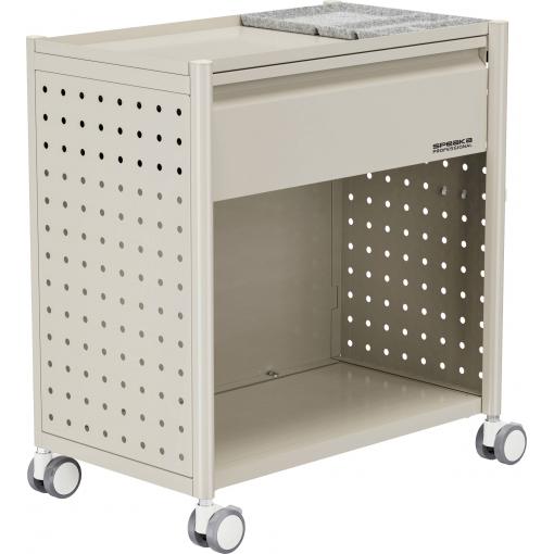 SpeaKa Professional Kontejnery na kolečkách světle hnědá (š x v x h) 30 x 54.5 x 50 cm Počet zásuvek: 1 SP-13660888 SP-MCT03-03 1 ks