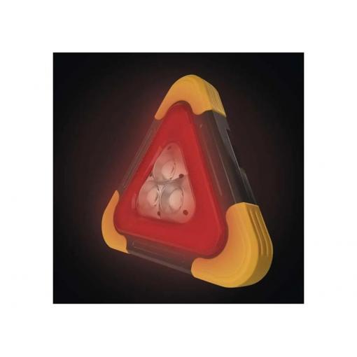 LED varovný trojúhelník, nabíjecí, COB LED+červená LED EMOS P45010