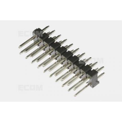 Kolíková lišta lámací DS1021-2X10SF11-B, 2×10, rozteč 2,54 mm