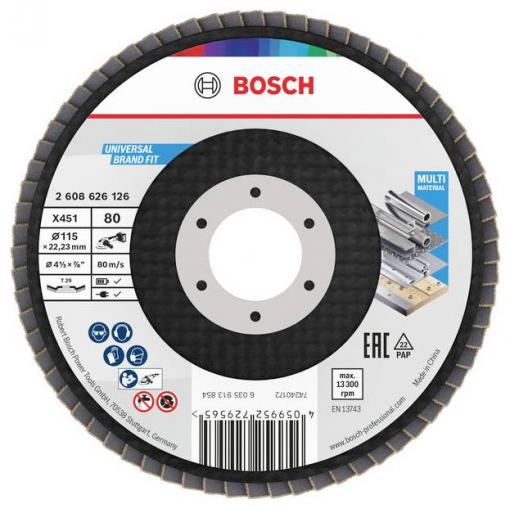 Bosch Accessories 2608626170 lamelový kotouč Průměr 115 mm Zrnitost=120 15 ks