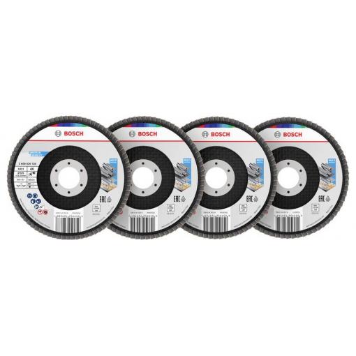 Bosch Accessories 2608626162 lamelový kotouč Průměr 125 mm Zrnitost=40, 60, 80, 120 1 sada
