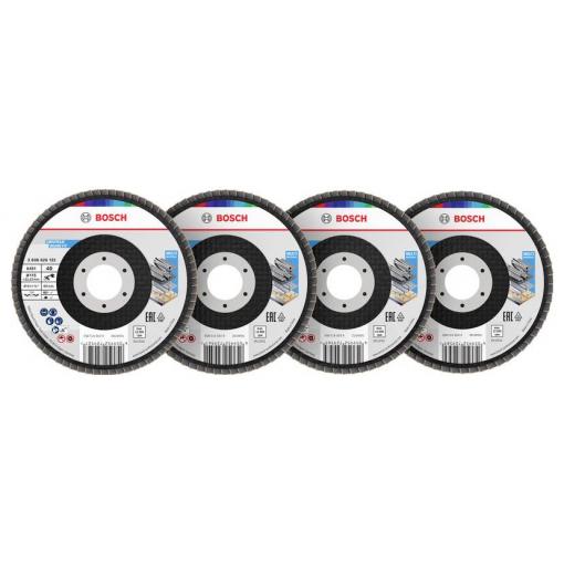 Bosch Accessories 2608626160 lamelový kotouč Průměr 125 mm Zrnitost=40, 60, 80, 120 1 sada