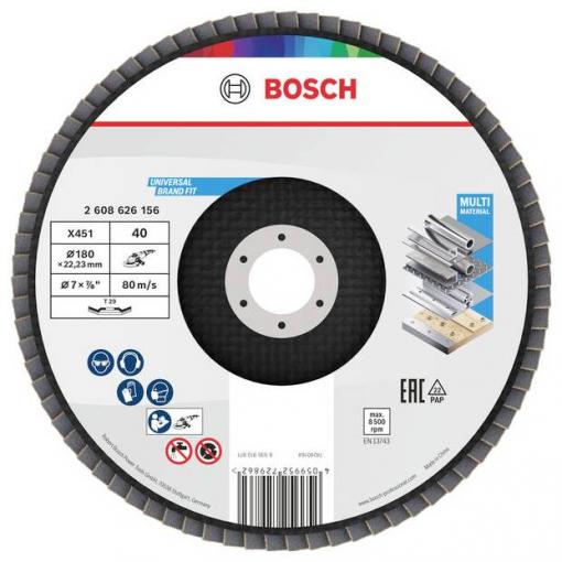 Bosch Accessories 2608626156 lamelový kotouč Průměr 180 mm Zrnitost=40 1 ks