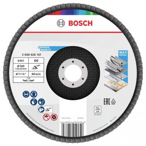 Bosch Accessories 2608626157 lamelový kotouč Průměr 180 mm Zrnitost=60 1 ks
