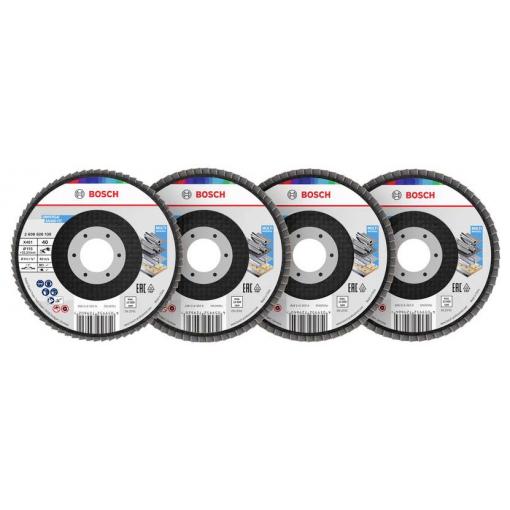 Bosch Accessories 2608626165 lamelový kotouč Průměr 115 mm Zrnitost=40, 60, 80, 120 1 sada